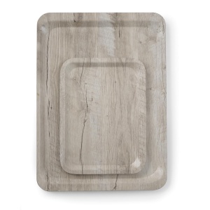 Tava de servire laminata cu imprimeu pe lemn deschis Hendi,dimensiune 330x430mm - Img 2