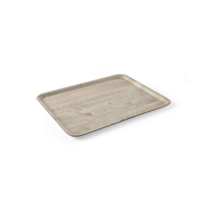 Tava servire 24x35 cm, din melamina cu aspect de lemn stejar deschis, Hendi