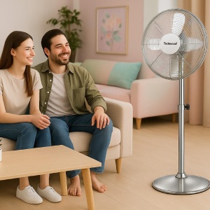 Ventilator metalic în picioare, 40 cm, 50 W, max. - Img 2