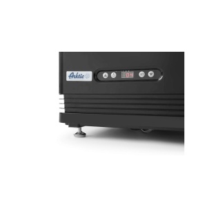 Vitrina rece pt prezentare, Negru, 68 lt, interval temp 2-6 gr C, 170 W, 3 rafturi reglabile pe inaltime, ARKTIC by Hendi, 452x406x(H)891 mm, Clasa energetica C - Img 2