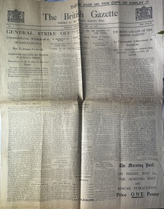 Ziar Istoric - Anglia - The British Gazette, nr. 8, 13 mai 1926, publicat de His Majesty’s Stationery Office în timpul Grevei Generale din Marea Britanie