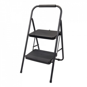 2 lépcsős háztartási létra, csúszásmentes, puha fogantyúval, 475 mm, 375 x 65 x 880mm, 375 x 65 x 880mm, Silverline