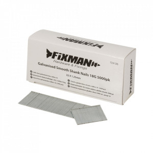 5000 darabos készlet horganyzott szögek, 18GA, 32mm x 1.25, Fixman