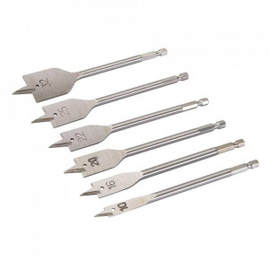 6 darabos fafaragó készlet, szénacél, 10-32 mm, Silverline