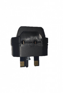 Adaptor priza EU - UK, siguranta 13A, Silverline - Img 1
