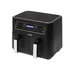Air Fryer, cos dublu, 2x4L, 2400 W, digital - Img 1