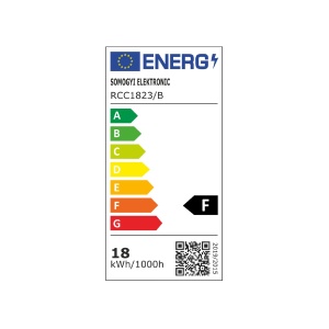 Aplica/plafoniera LED, rotunda 18W, 3 trepte, negru - Img 3
