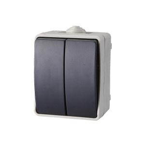 AQUATOP, comutator pe perete, IP 54 gri