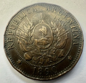 ARGENTINA - 2 CENTAVOS 1890