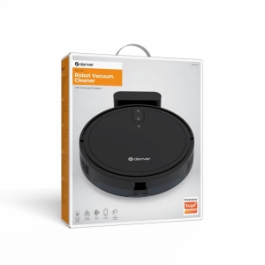 Aspirator Robot Denver RVC-125, Navigație Gyro, Putere de Aspirare 2700 Pa, Motor Brushless, Autonomie 150 min, Recipient Praf 660 ml, Filtru HEPA 11, Wi-Fi, Compatibil Tuya, Alexa și Google Home, Black - Img 2