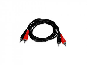 Audiokábel, 2 x RCA tata, 2 x RCA tata, 5m, Lutronic
