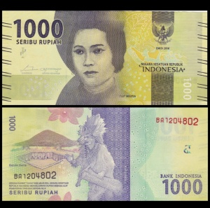 Bancnota -Indonesia 1000 Rupiah 2016-2019