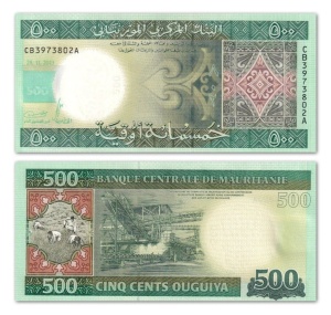 Bancnota - Mauritania 500 Ouguiya, 2013