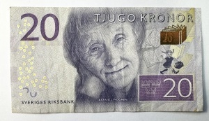 Bancnota Suedia - 20 Kronor (2015-2016 ) - Img 3