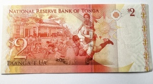 Bancnota Tonga - 2 Paanga 2008 - Img 2