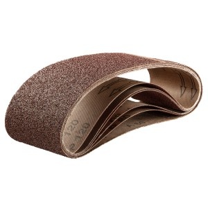 Banda abraziva 75x533mm, K60, K80x2, K100x2, K120 - set 6 buc