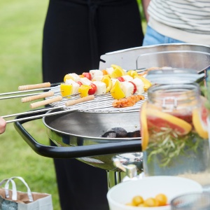 Barbecook BC-CHA-1005 Loewy 50 SST grătar cu cărbune din oțel inoxidabil, 51,5x56x99cm - Img 4