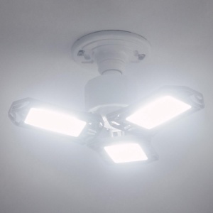 Bec profesional LED 6000 lumeni, E27, 3 surse lumina reglabile la unghi, consum 60W, culoare 6500K, NEBO  - Img 6