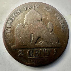 BELGIA - LEOPOLD I - 2 CENTIMES 1836 - Img 2