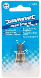 Bit pentru suruburi gips carton, PH2, Silverline - Img 2