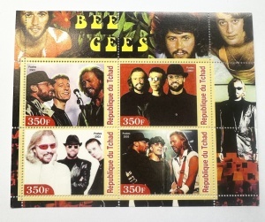 Bloc Filatelic (Coliță) Ciad - Bee Gees (2003)