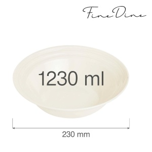 Bol Fine Dine, Crema 1230 ml, 230 mm - Img 2