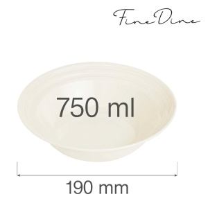 Bol Fine Dine, Crema 750 ml, 190 mm - Img 2