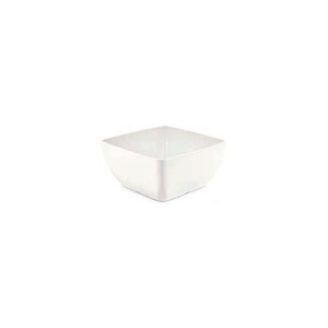 Bol pătrat din melamină, alb, 250x250x(h)120mm Fine Dine - Img 1