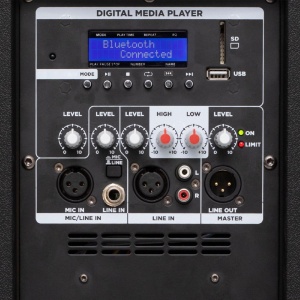Boxa audio profesionala 2 cai, sunet HI-FI,1200W/400W, difuzor bass 15", bluetooth, usb, card, SAL PAP43BT - Img 4