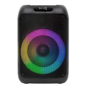 Boxa portabila petrecere KARAOKE Boombox, bluetooth, usb, card, 50W, sunet puternic, microfon,LED RGB, SAL PAR200 - Img 8