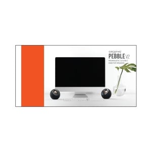 Boxe Creative Pebble v2, 2.0, 8W RMS, USB-C/A & 3.5mm jack, Negru - Img 9