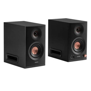 BOXE EDIFIER 2.0, RMS: 110W (2 x 30W + 2 x 15W + 2 x 10W), studio monitor, BT v6.0, volum, high freq, low freq, intrare jack 6.35 TRS balanced, XLR balanced, RCA/AUX, black, "MR5-BK" - Img 3