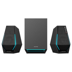 BOXE EDIFIER Gaming 2.1, RMS: 30W(2 x 7.5W + 15W), bass 4",control volum,BT/USB-A/USB-C/AUX, sound mode:Music/Game/Movie, 10 x LED RGB, frecv. rasp 93Hz-20KHz, USB power,black, "G1500MAX-BK" - Img 3