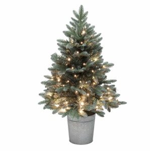 Brad artificial alimentat cu baterii, cu iluminare LED încorporată, înălțime 90 cm - Img 2