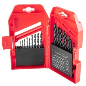 Burghie pt metal, HSS, 1.0-10.0 mm, 19 buc -set