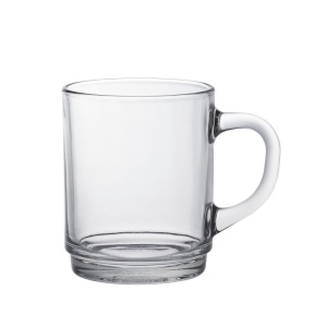 Cana cu maner With Handle Versailles din sticla, Duralex, 260 ml, set 6 buc., ø72x(H)89 mm