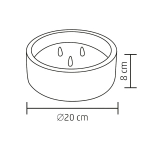 Candela piatra LED, Ø20 x 8 cm - Img 3