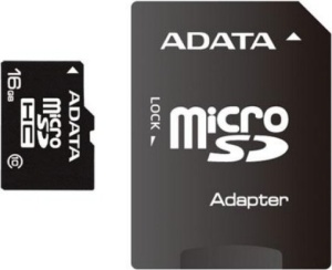 CARD MicroSD ADATA, 16 GB, MicroSDHC, clasa 10, standard UHS-I U1, "AUSDH16GUICL10-RA1"
