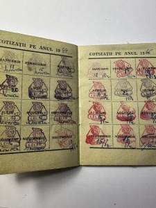 Carnet de membru al Consiliului Central al Sindicatelor din R.P.R. (Republica Populară Română). - Img 2