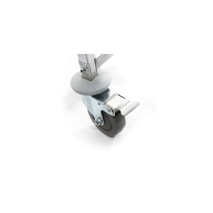 Carucior de servire cu 4 rafturi , din otel inoxidabil, cu 4 roti pivotante(2 roti cu frana), 910×590×(H)1260mm - Img 2