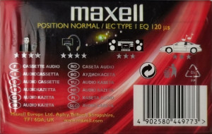 Caseta Audio 60min, Super Power Tape, Normal Tape selector, Maxell - Img 2