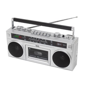 Casetofon tip retro, caseta, radio, usb, card, bluetooth, alimentare retea / baterii, SAL RRTBRONX - Img 4