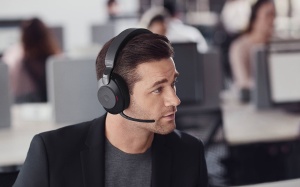 Casti profesionale call center, customer support, audio, Stereo, bluetooth, USB-C, negru, Jabra Evolve2 85, second hand - Img 2