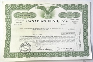Certificat Canadian Fund, Inc. (SUA, 1976) - Img 2
