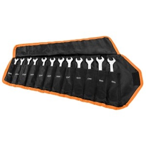 Chei combinate cu clichet, 8-19 mm, set 12 buc in husa textila