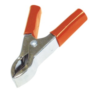 Cleşte cabluri pentru acumulator, 30A, 75 mm, roşu