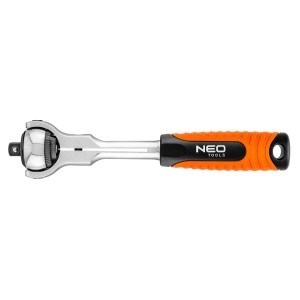 Clichet 3/8", 72 dinti, cap rotativ 360°, 200mm
