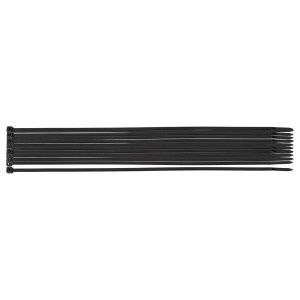 Coliere plastic EXTREME 3,6 × 300 mm, negru, 20 buc.