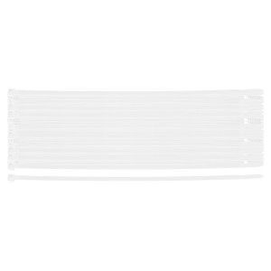 Coliere plastic EXTREME 4,8 × 200 mm, alb, 100 buc.