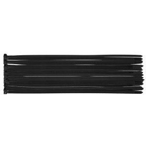 Coliere plastic EXTREME 7,6 × 300 mm, negru, 50 buc.